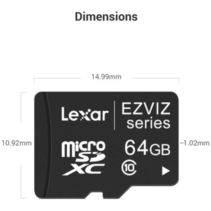 EZVIZ Smart MicroSD Card 64GB