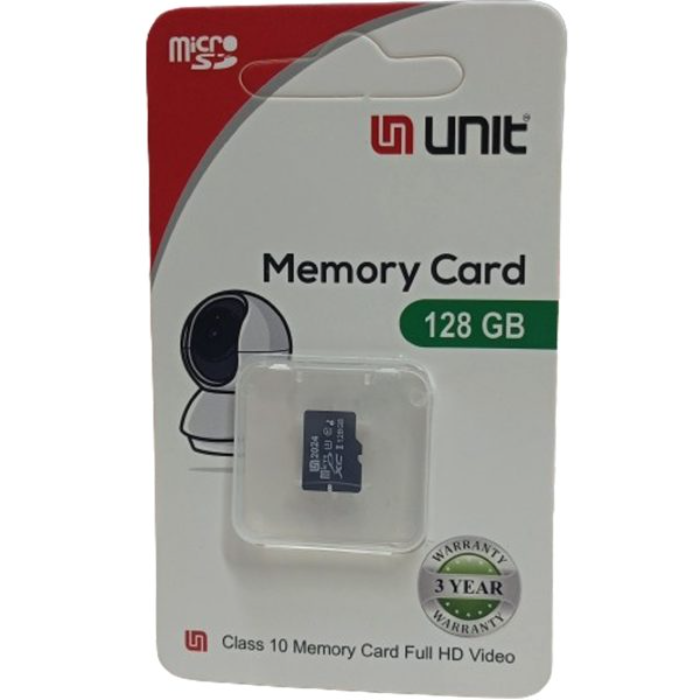 UNIT 128GB Memory Card Class 10 Memory Card Full HD Video